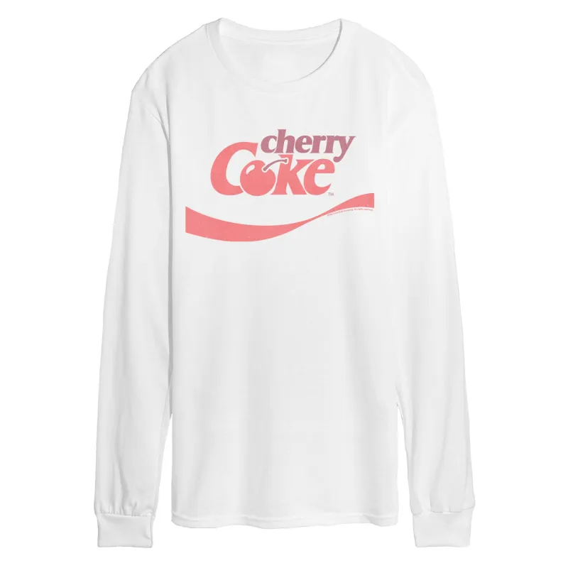 Coca-Cola - Cherry Coke - Men's Long Sleeve Graphic T-Shirt made by Coca-Cola