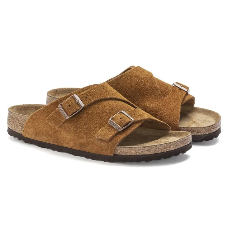 Birkenstock Unisex Zurich Bs Suede Leather Mink sold by Zulily