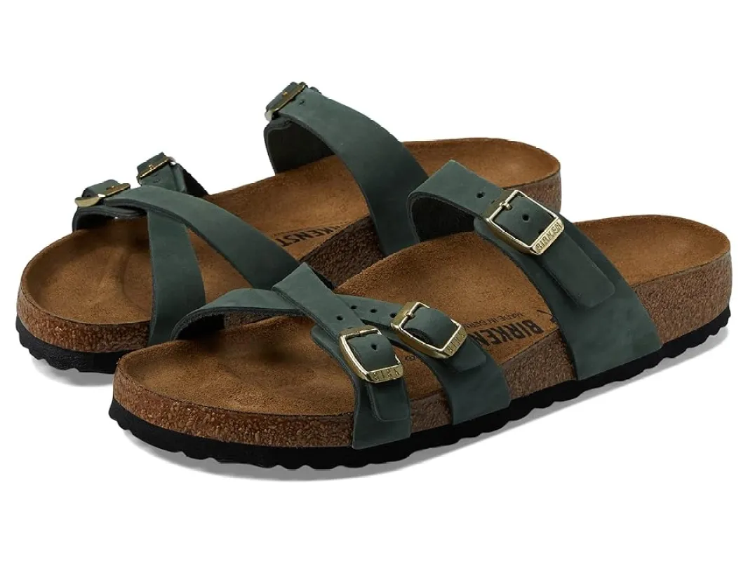 Birkenstock Unisex Franca Nubuk Leather Thyme sold by Zulily