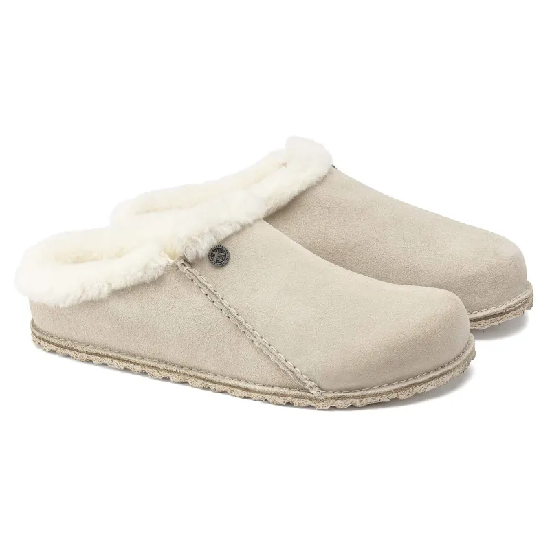 Birkenstock Unisex Zermatt Premium Suede Leather Antique White sold by Zulily
