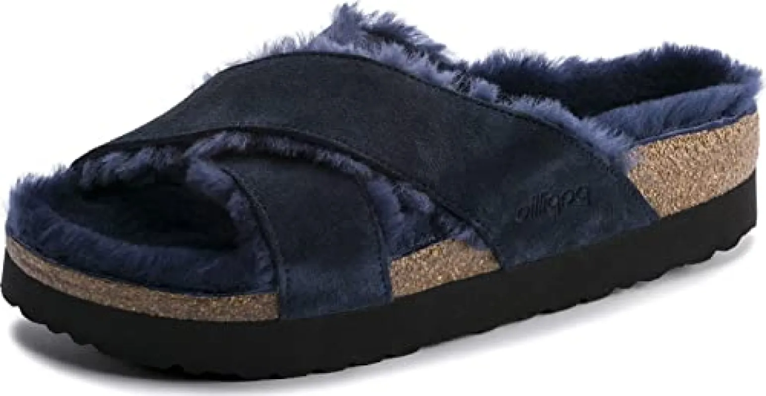Birkenstock Unisex Daytona Suede Leather Navy sold by Zulily