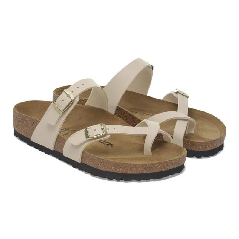 Birkenstock Unisex Mayari Birko Flor Sandcastle made by Birkenstock