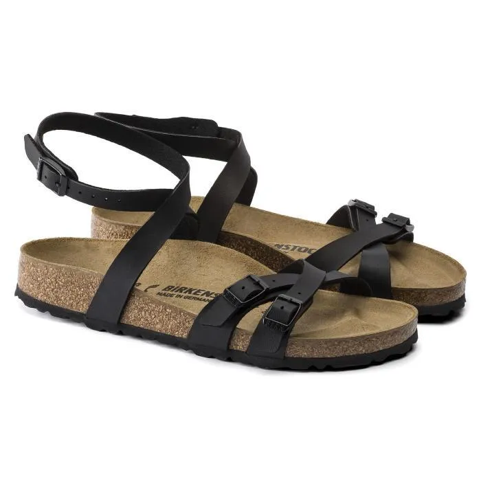 Birkenstock Unisex Blanca Birko Flor Black sold by Zulily