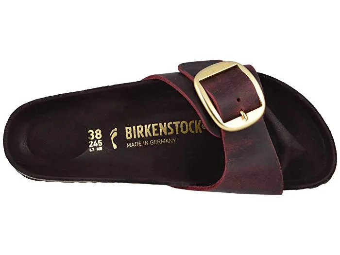 Birkenstock Unisex Madrid Big Buckle Waxy Leather Zinfandel sold by Zulily product image thumbnail 2