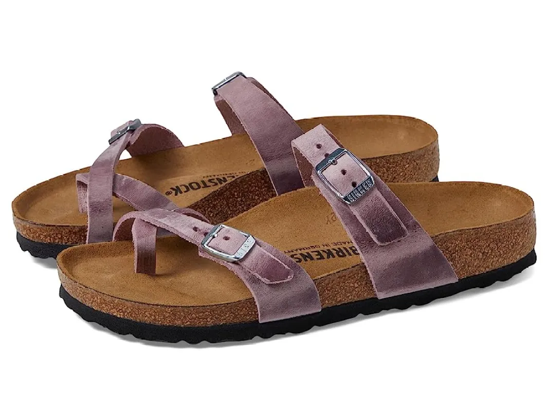 Birkenstock Unisex Mayari Oiled Leather Lavender sold by Zulily