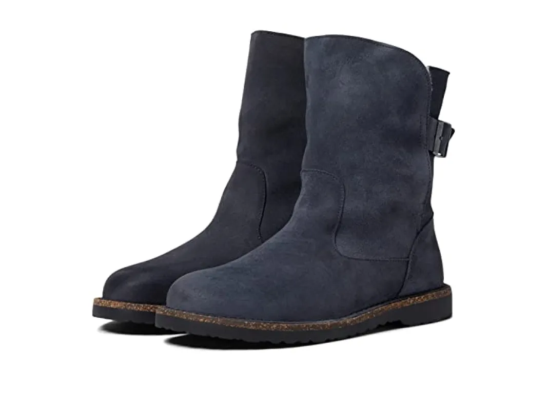 Birkenstock Unisex Uppsala Shearling Suede Leather Graphite made by Birkenstock