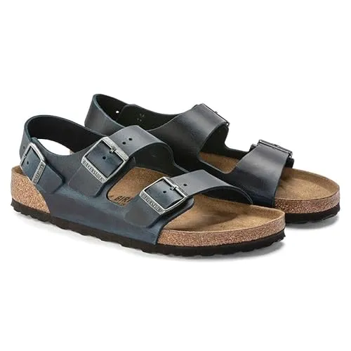 Birkenstock Unisex Milano Oiled Leather Insignia Blue sold by Zulily product image thumbnail 3