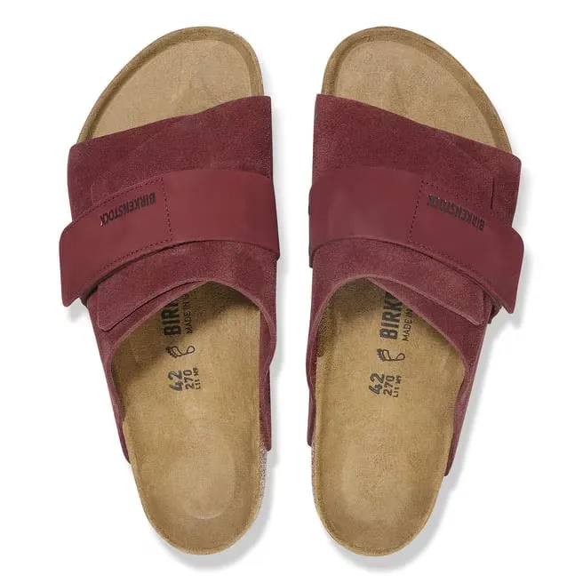 Birkenstock Unisex Kyoto Nubuck Leather Zinfandel sold by Zulily