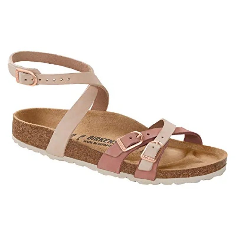 Birkenstock Unisex Blanca Nubuk Leather Rose/Old Rose sold by Zulily