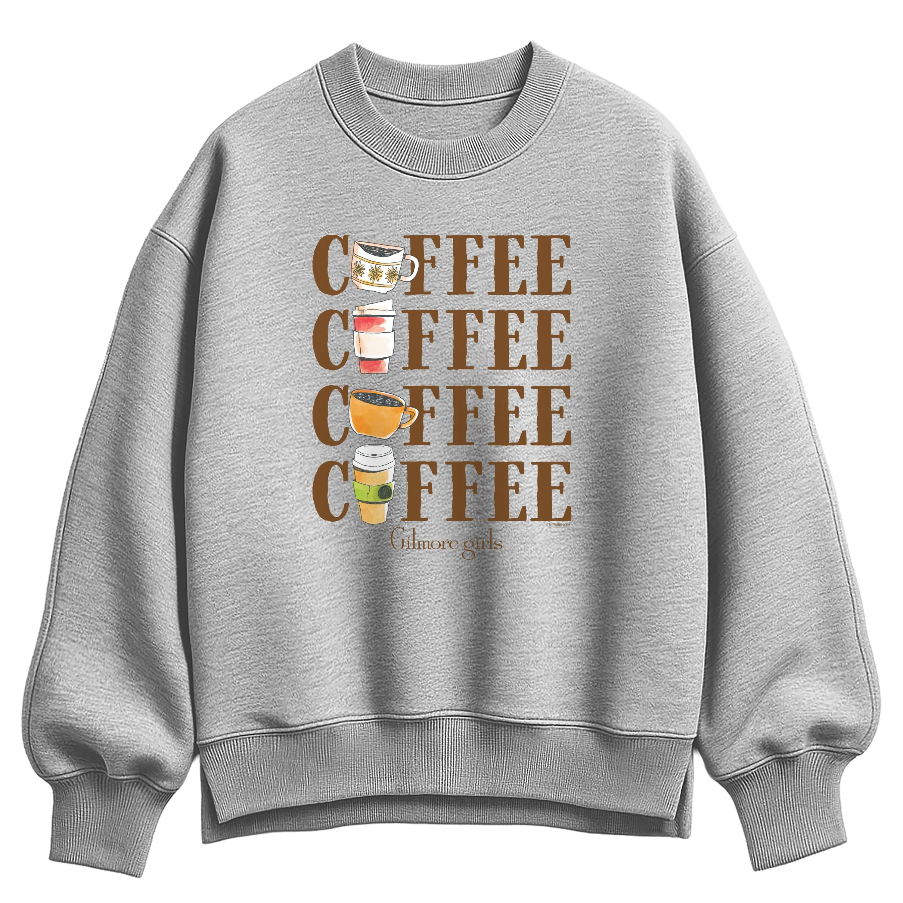 Gilmore Girls - Coffee Repeated - Women's Oversized Fleece Crew Sweatshirt sold by Zulily product image thumbnail 2