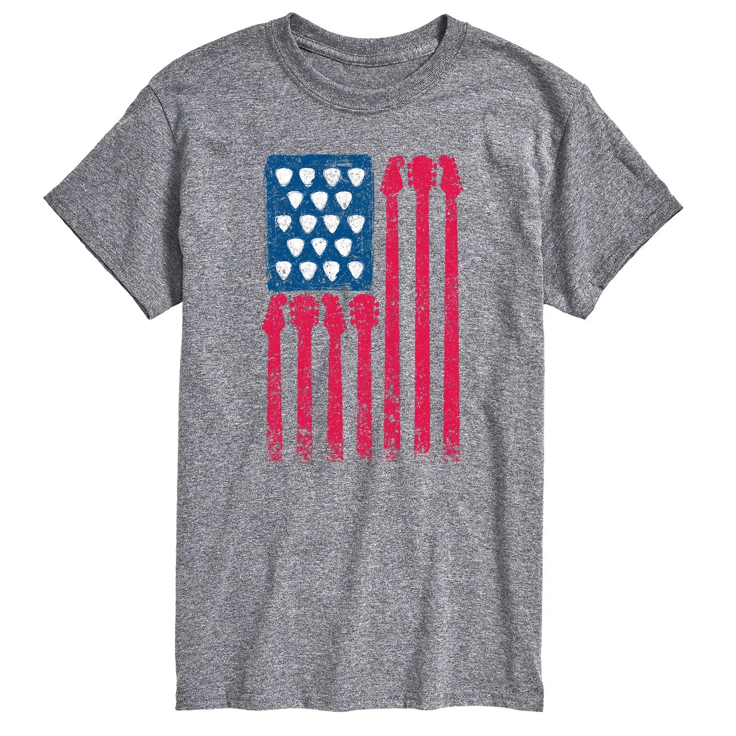 Instant Message - Guitar American Flag - Men's Short Sleeve Graphic T-Shirt sold by Zulily product image thumbnail 2