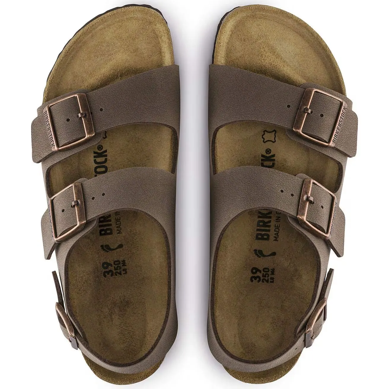 Birkenstock Unisex Milano Birkibuc Mocha sold by Zulily product image thumbnail 2