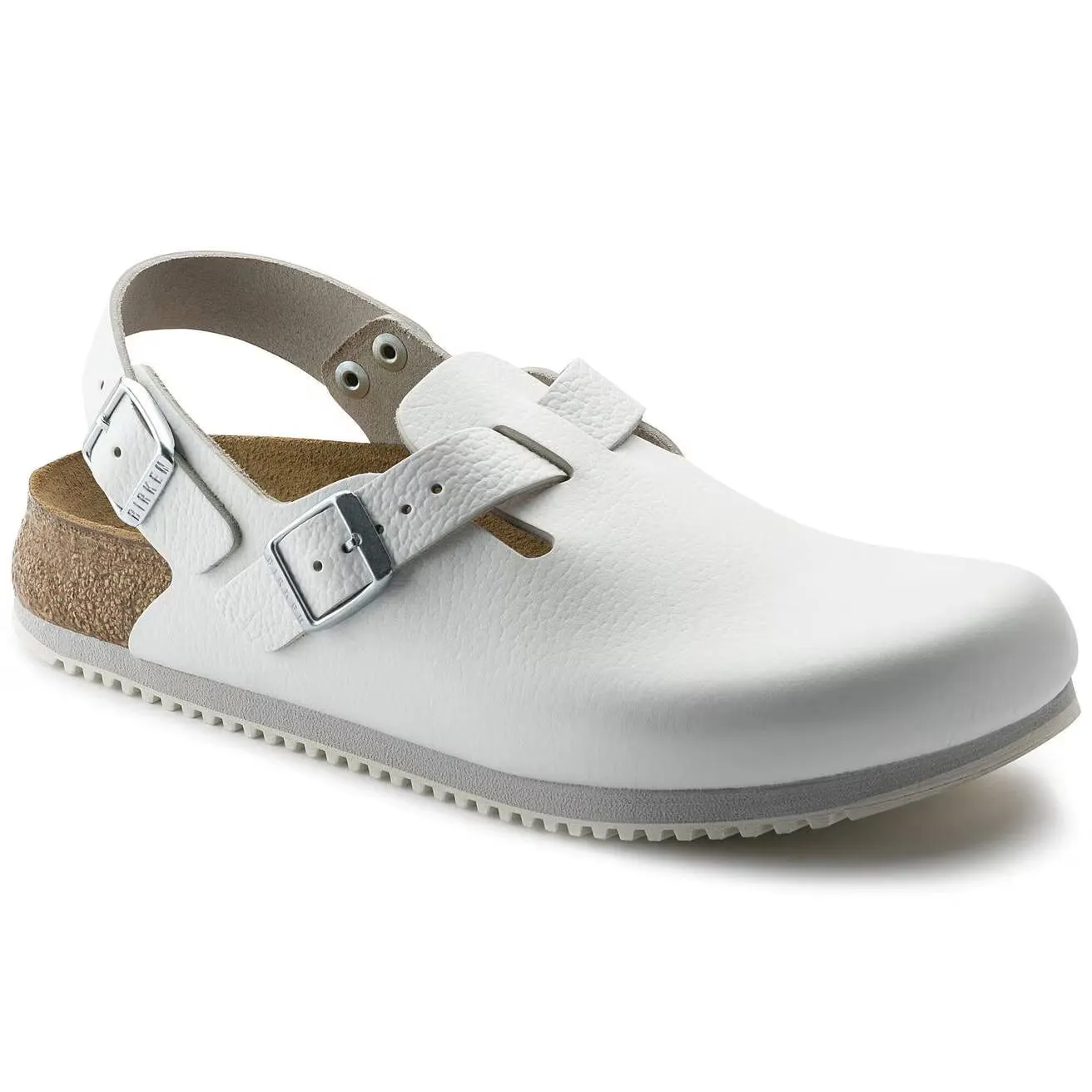 Birkenstock Unisex Tokio Super Grip Leather White sold by Zulily