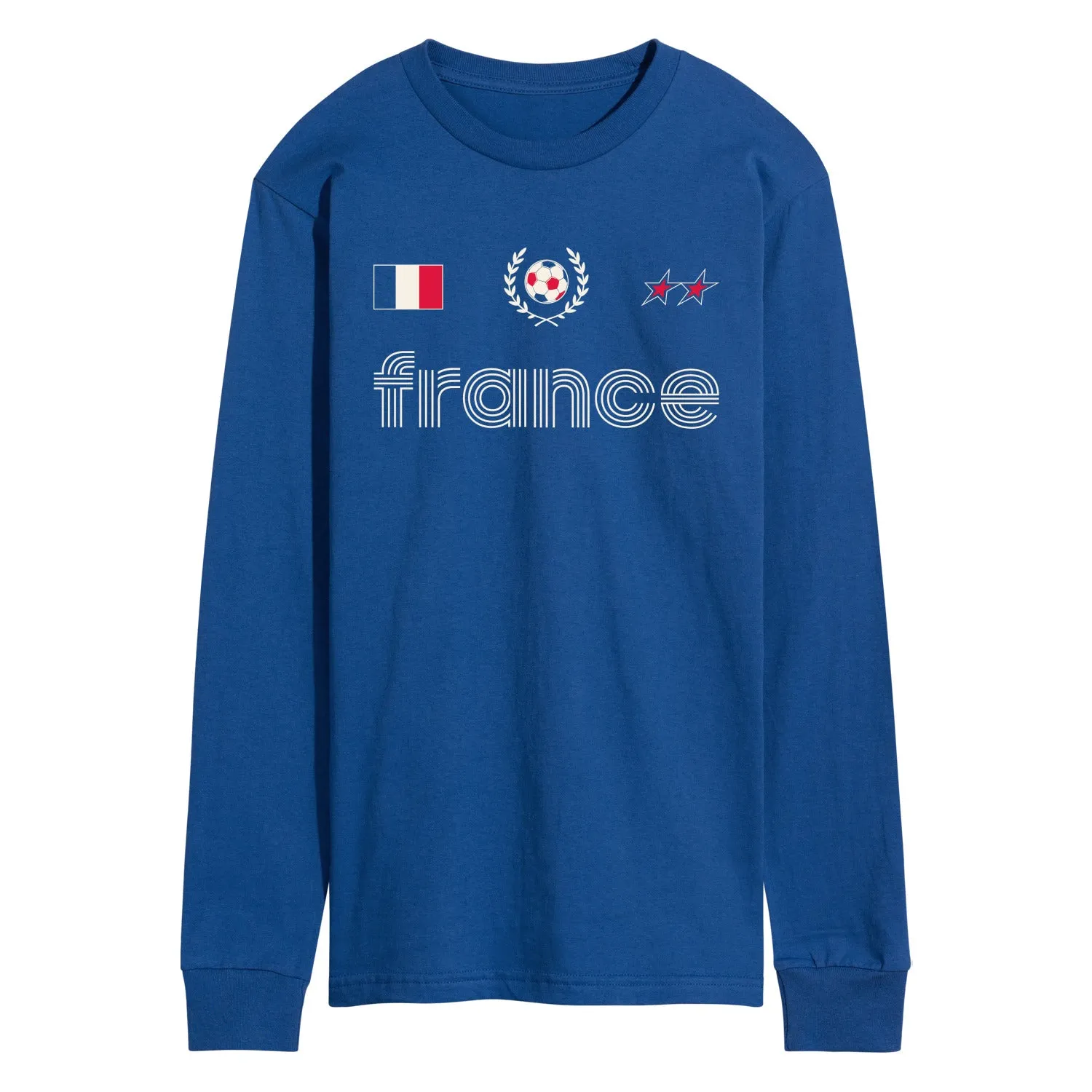 Instant Message - France Soccer Jersey - Men's Long Sleeve Graphic T-Shirt sold by Zulily product image thumbnail 2