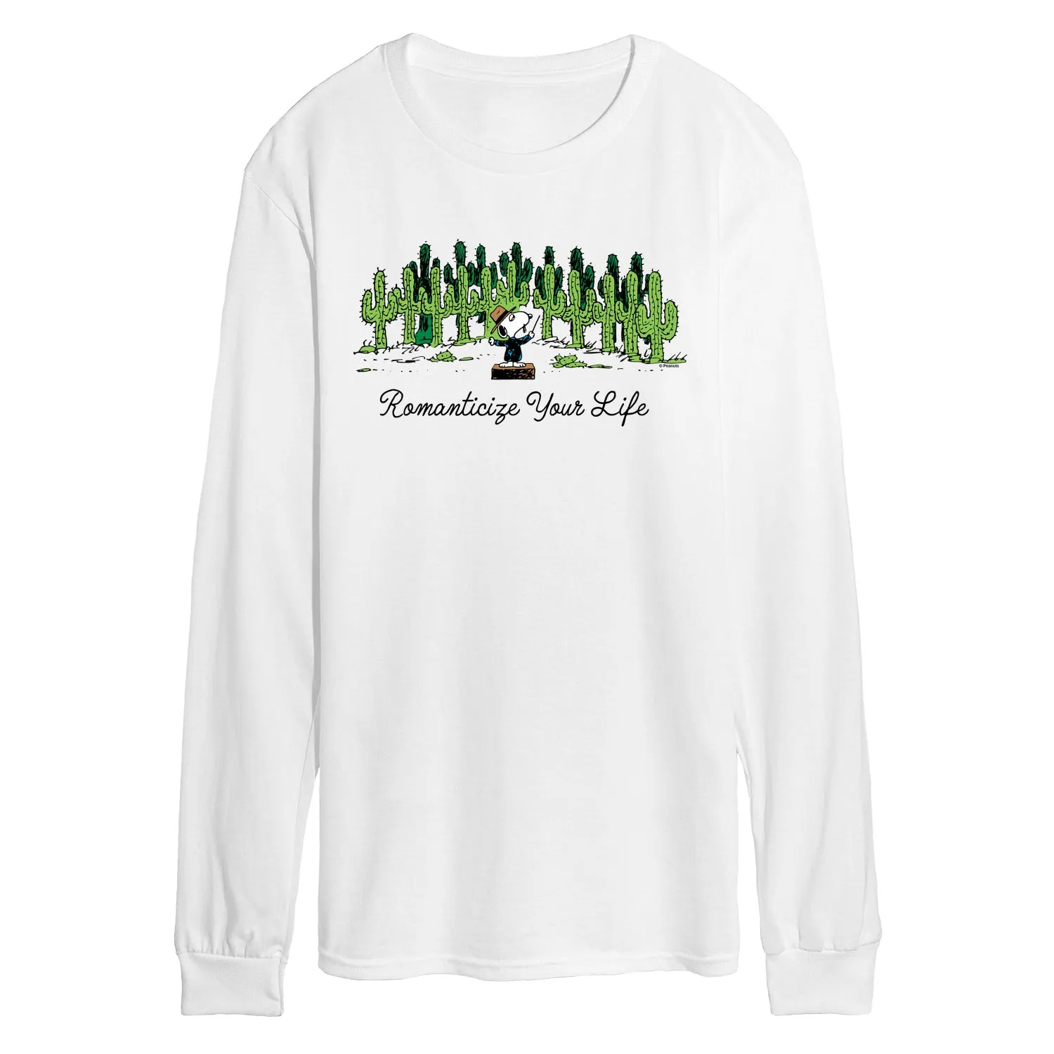 Peanuts - Romanticize Life - Men's Long Sleeve Graphic T-Shirt sold by Zulily