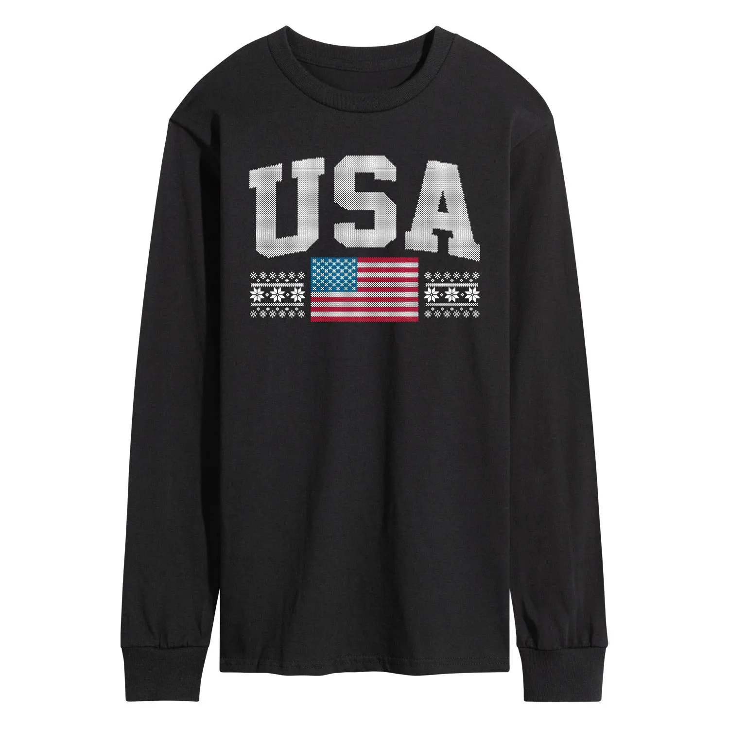 Instant Message - USA Sweater - Men's Long Sleeve Graphic T-Shirt sold by Zulily product image thumbnail 2