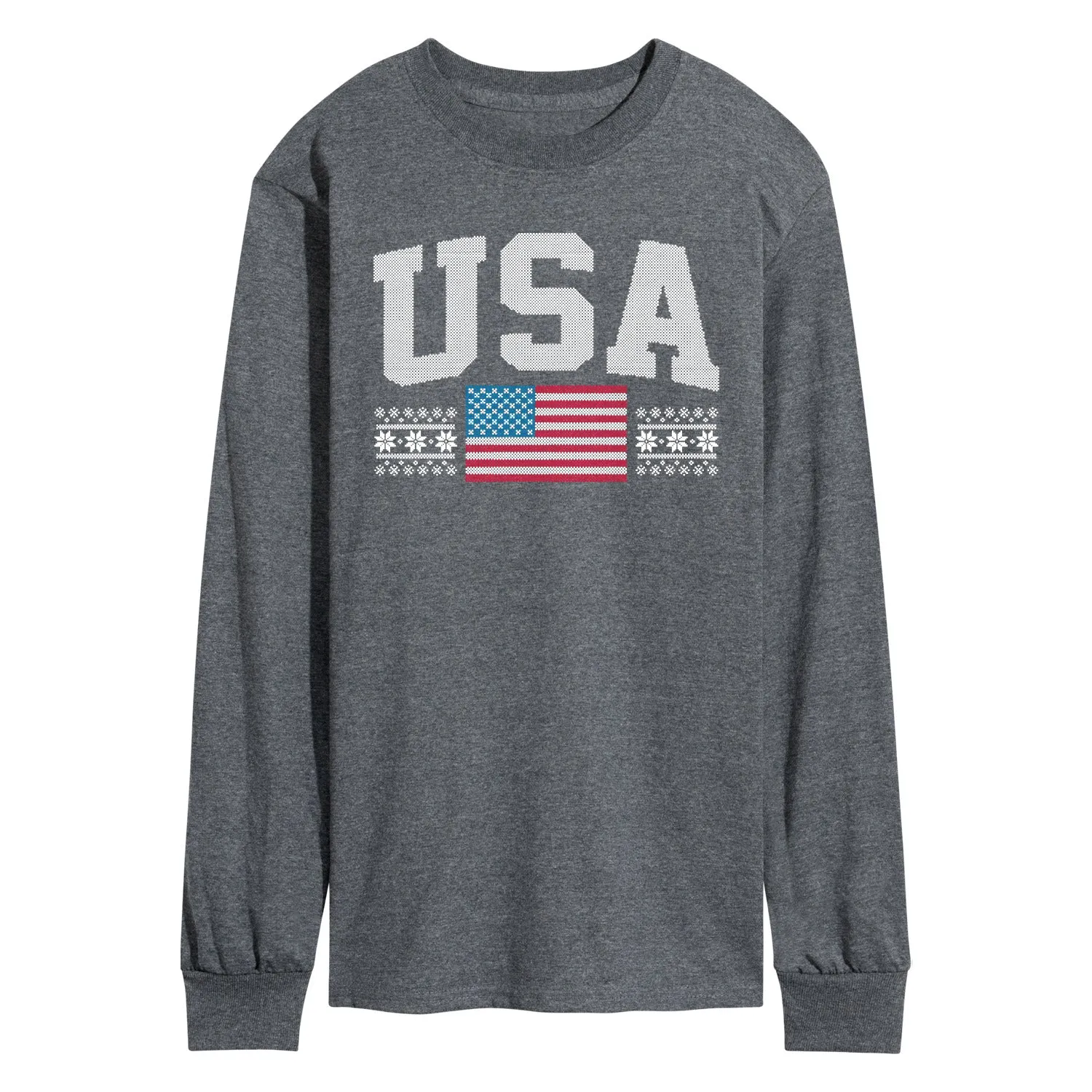 Instant Message - USA Sweater - Men's Long Sleeve Graphic T-Shirt sold by Zulily product image thumbnail 3
