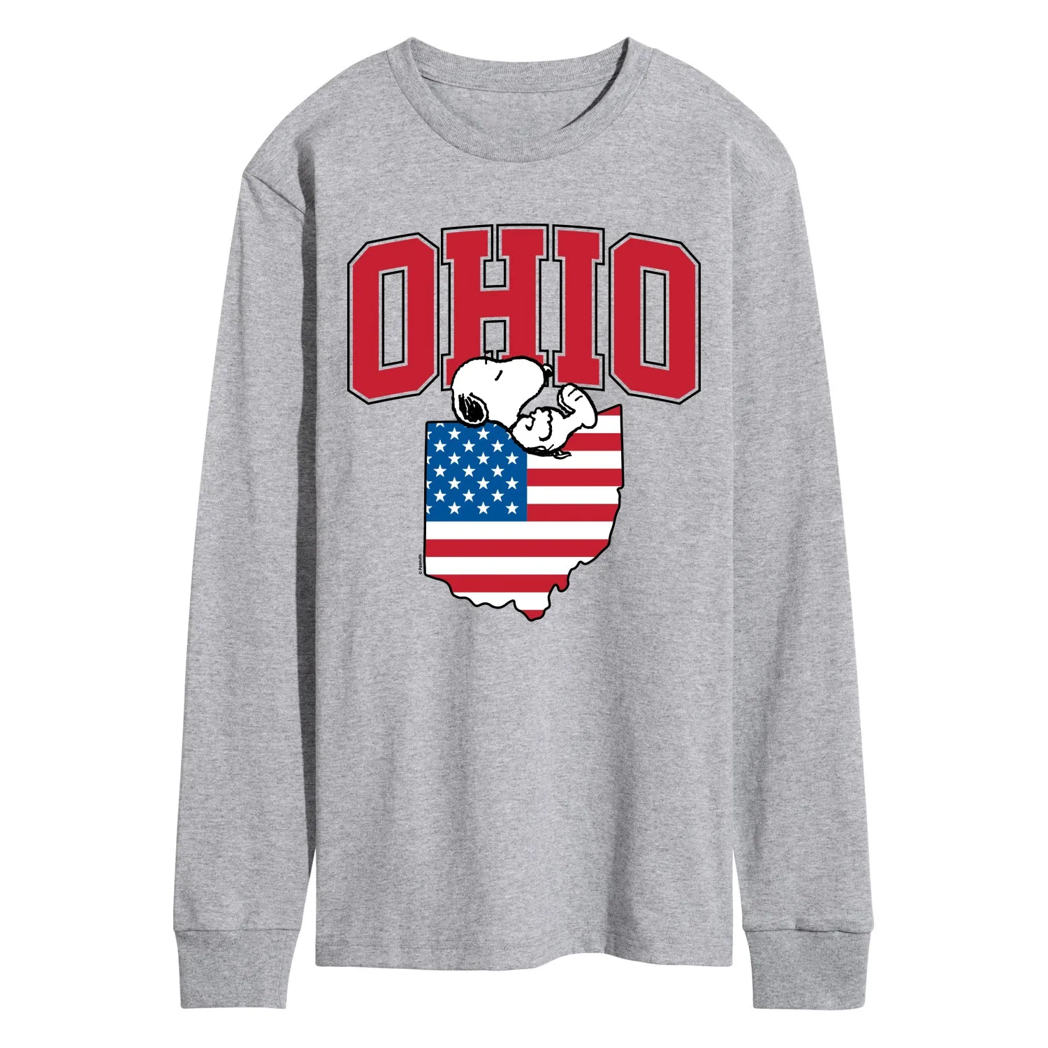 Peanuts - Ohio Snoopy - Men's Long Sleeve Graphic T-Shirt sold by Zulily