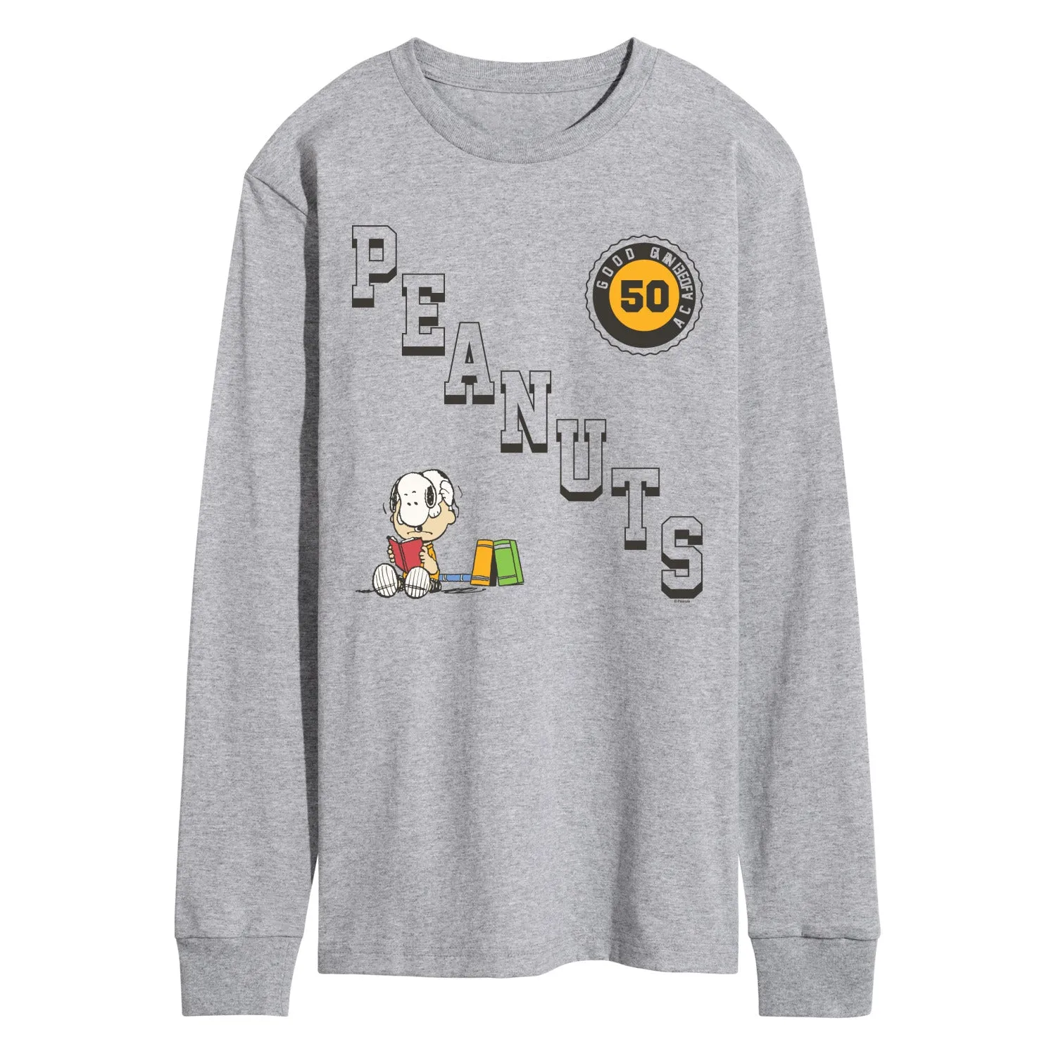 Peanuts - Diagonal Collegiate - Men's Long Sleeve Graphic T-Shirt sold by Zulily product image thumbnail 2