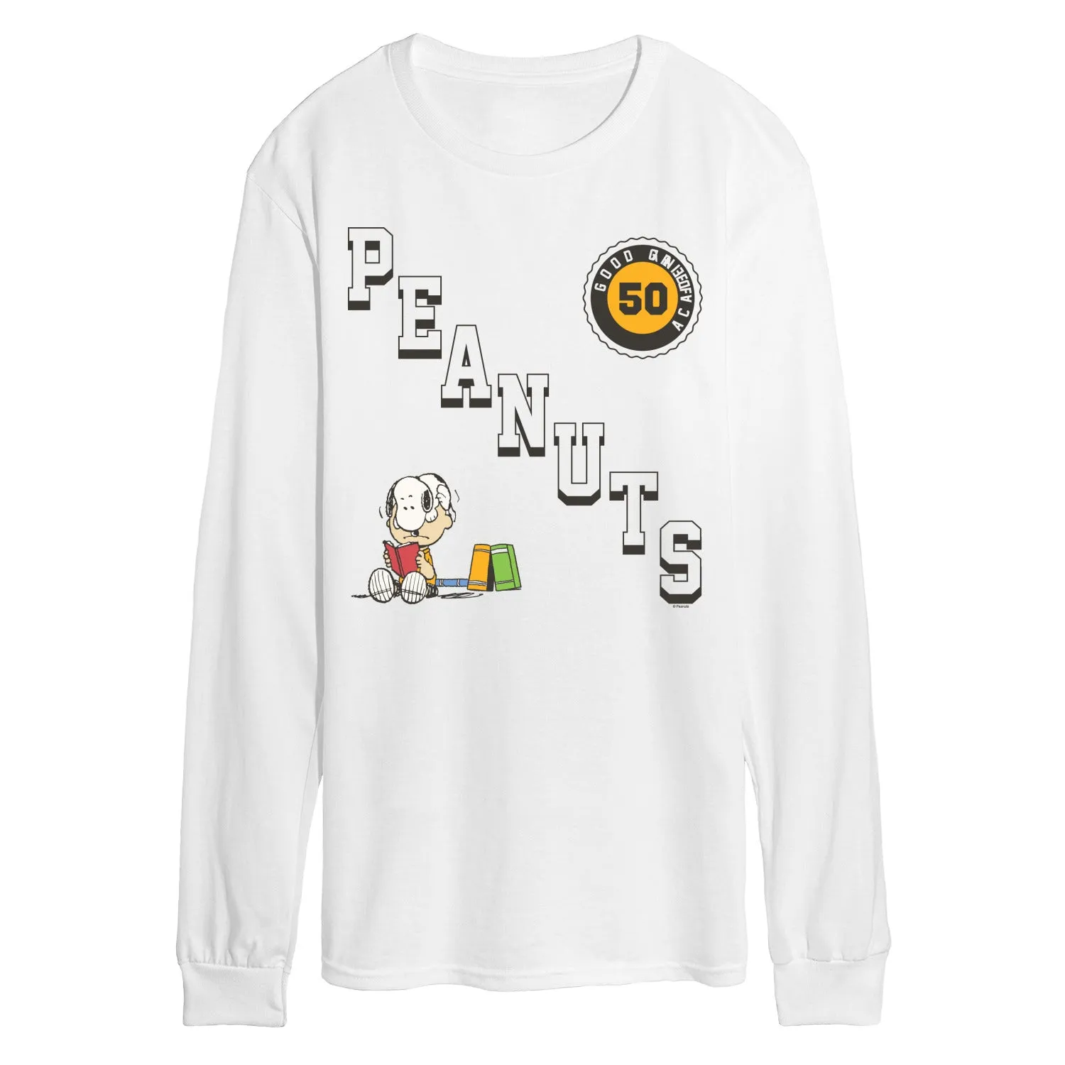 Peanuts - Diagonal Collegiate - Men's Long Sleeve Graphic T-Shirt sold by Zulily product image thumbnail 3