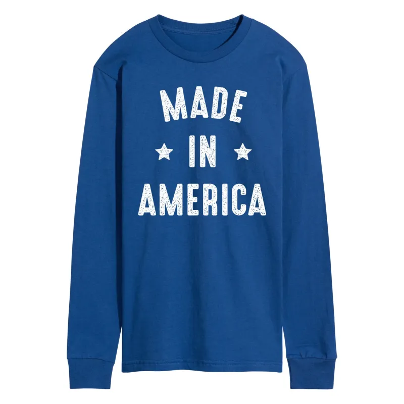 Instant Message - Made in America - Men's Long Sleeve Graphic T-Shirt sold by Zulily