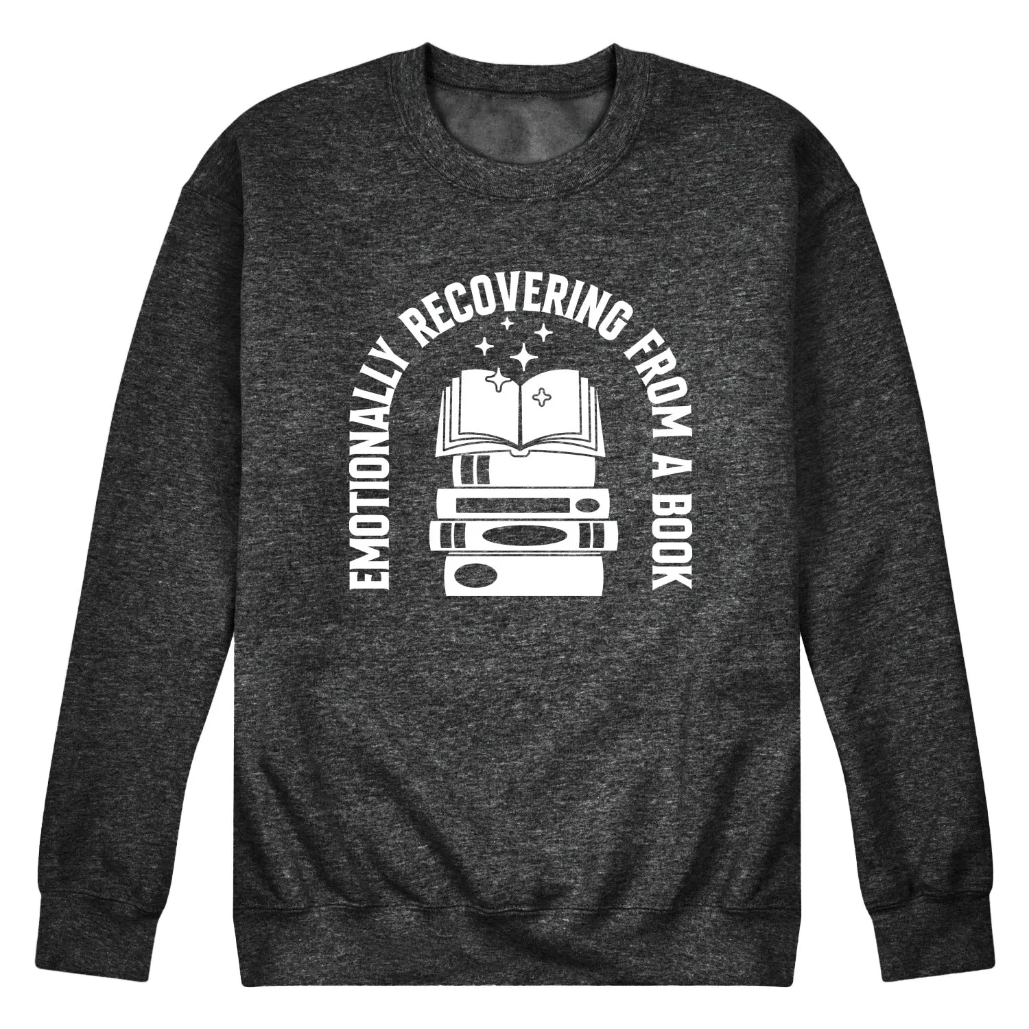 Instant Message - Emotionally Recovering From Book - Men's Crew Fleece Sweatshirt sold by Zulily