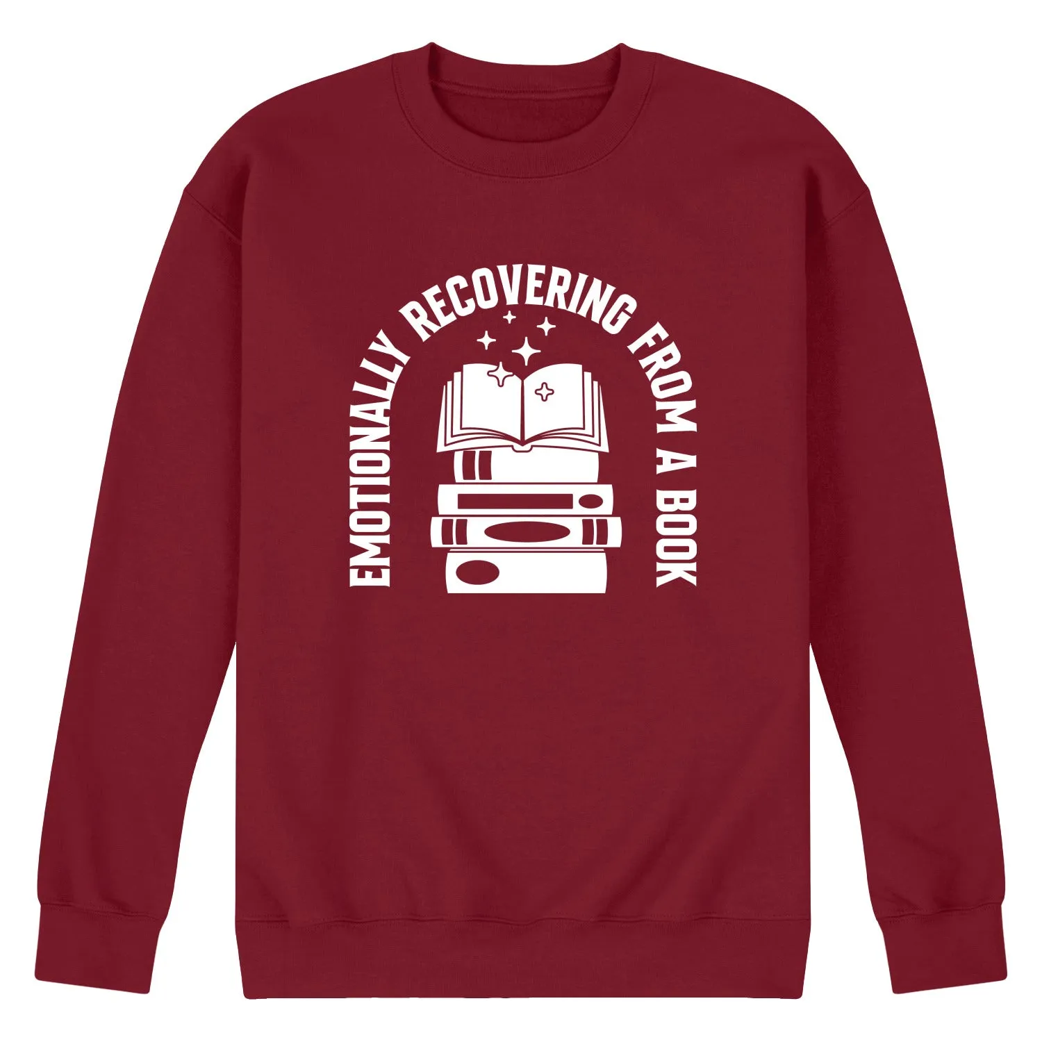 Instant Message - Emotionally Recovering From Book - Men's Crew Fleece Sweatshirt sold by Zulily product image thumbnail 2