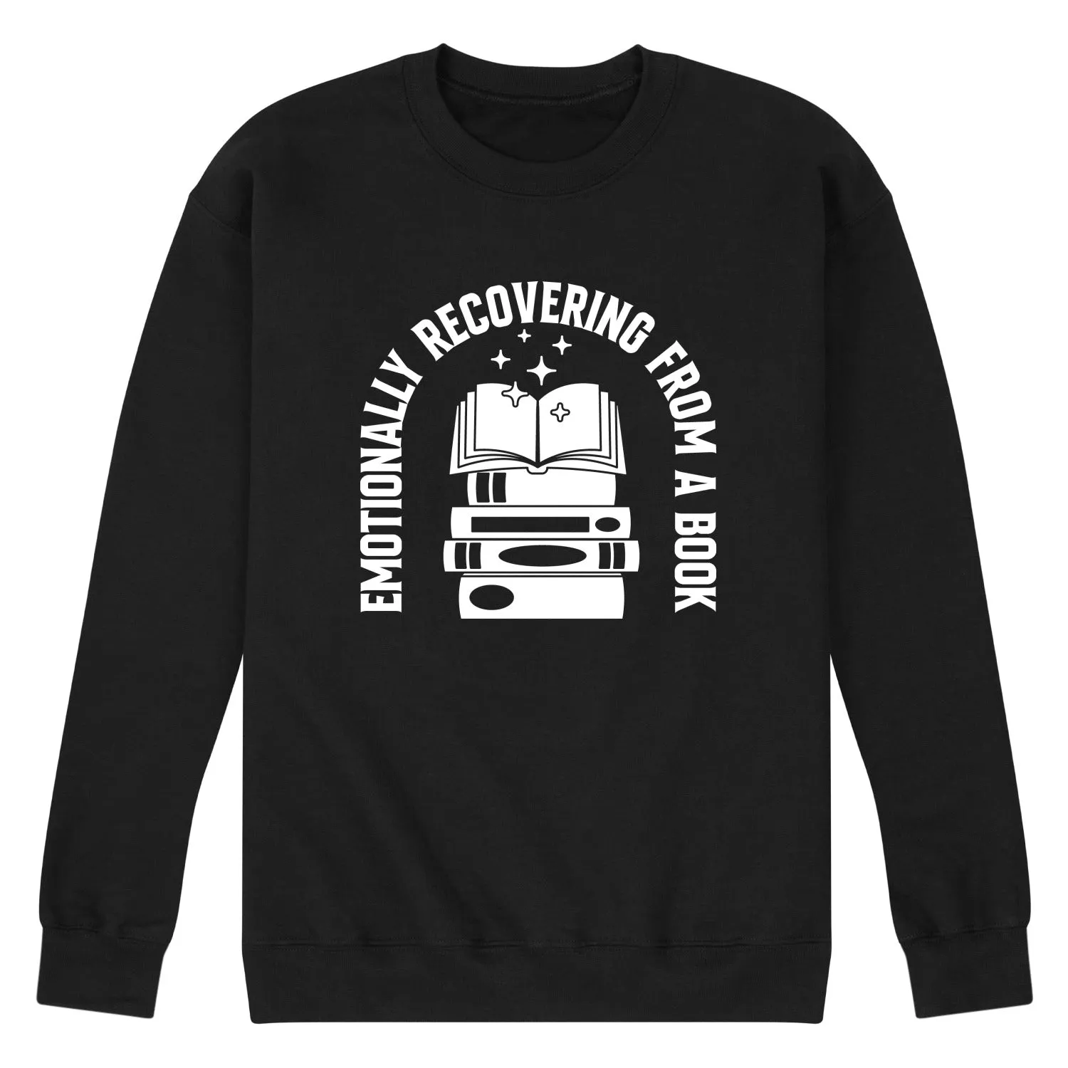 Instant Message - Emotionally Recovering From Book - Men's Crew Fleece Sweatshirt sold by Zulily product image thumbnail 3