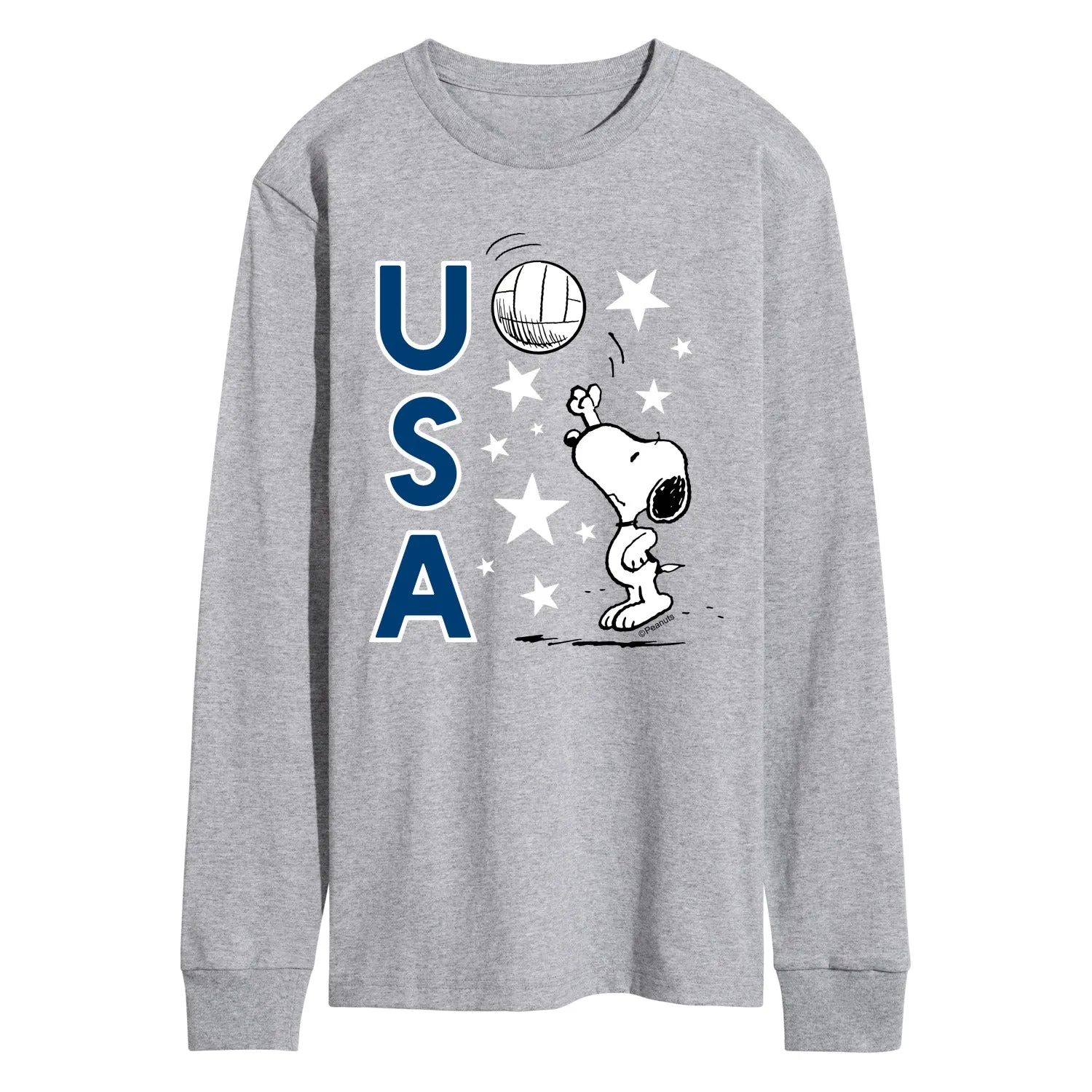 Peanuts - USA Volleyball - Men's Long Sleeve Graphic T-Shirt sold by Zulily product image thumbnail 2