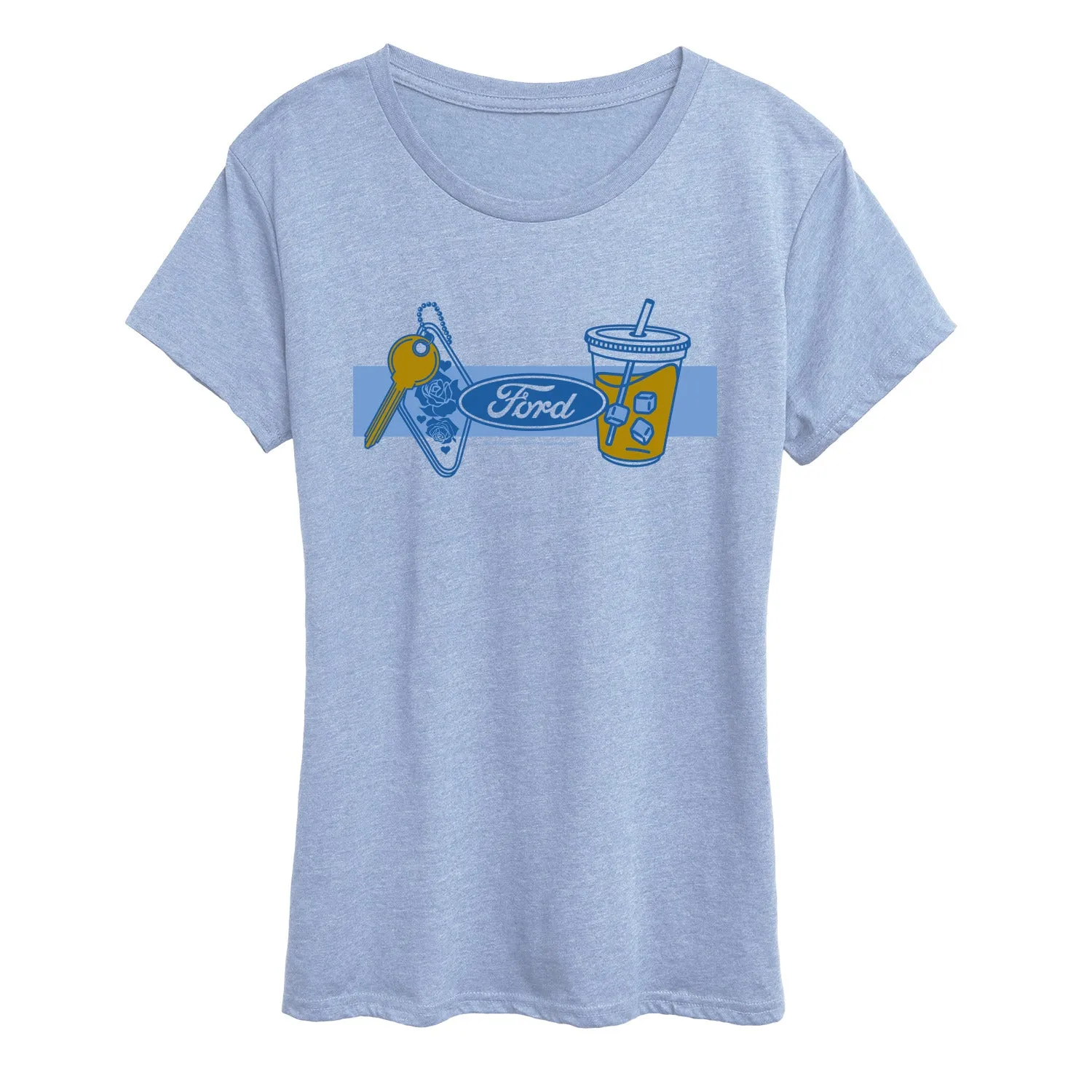 Ford - Coffee and Keychain - Women's Short Sleeve Graphic T-Shirt sold by Zulily product image thumbnail 3