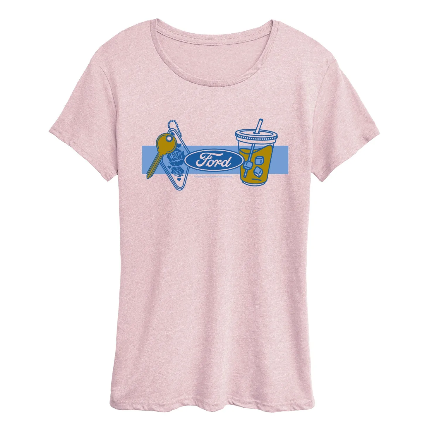 Ford - Coffee and Keychain - Women's Short Sleeve Graphic T-Shirt sold by Zulily product image thumbnail 4