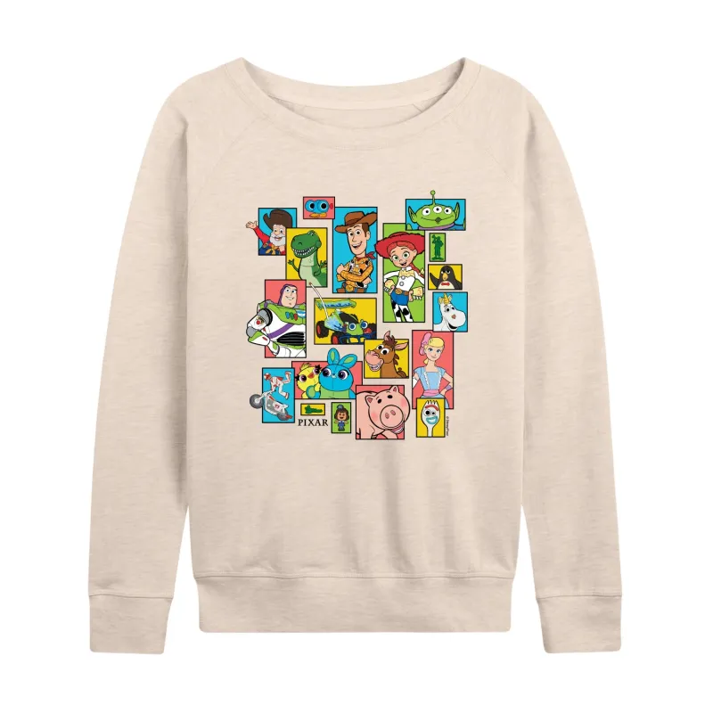 Toy Story 4 - Buzz, Woody, And Friends - Women's French Terry Long Sleeve Pullover made by Zulily