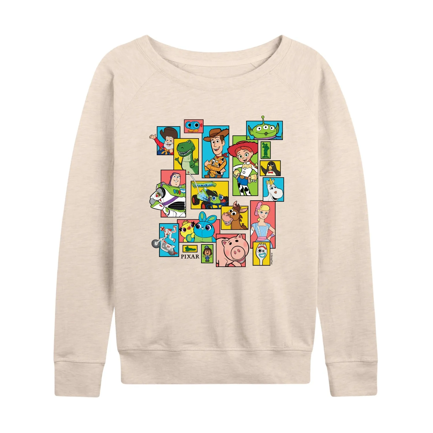 Toy Story 4 - Buzz, Woody, And Friends - Women's French Terry Long Sleeve Pullover sold by Zulily