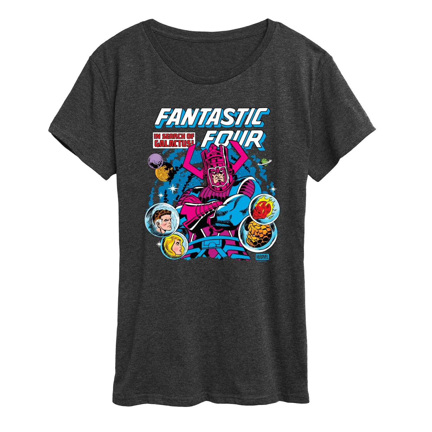 Marvel - Fantastic 4 Galactus Comic Cover - Women's Short Sleeve Graphic T-Shirt sold by Zulily product image thumbnail 2