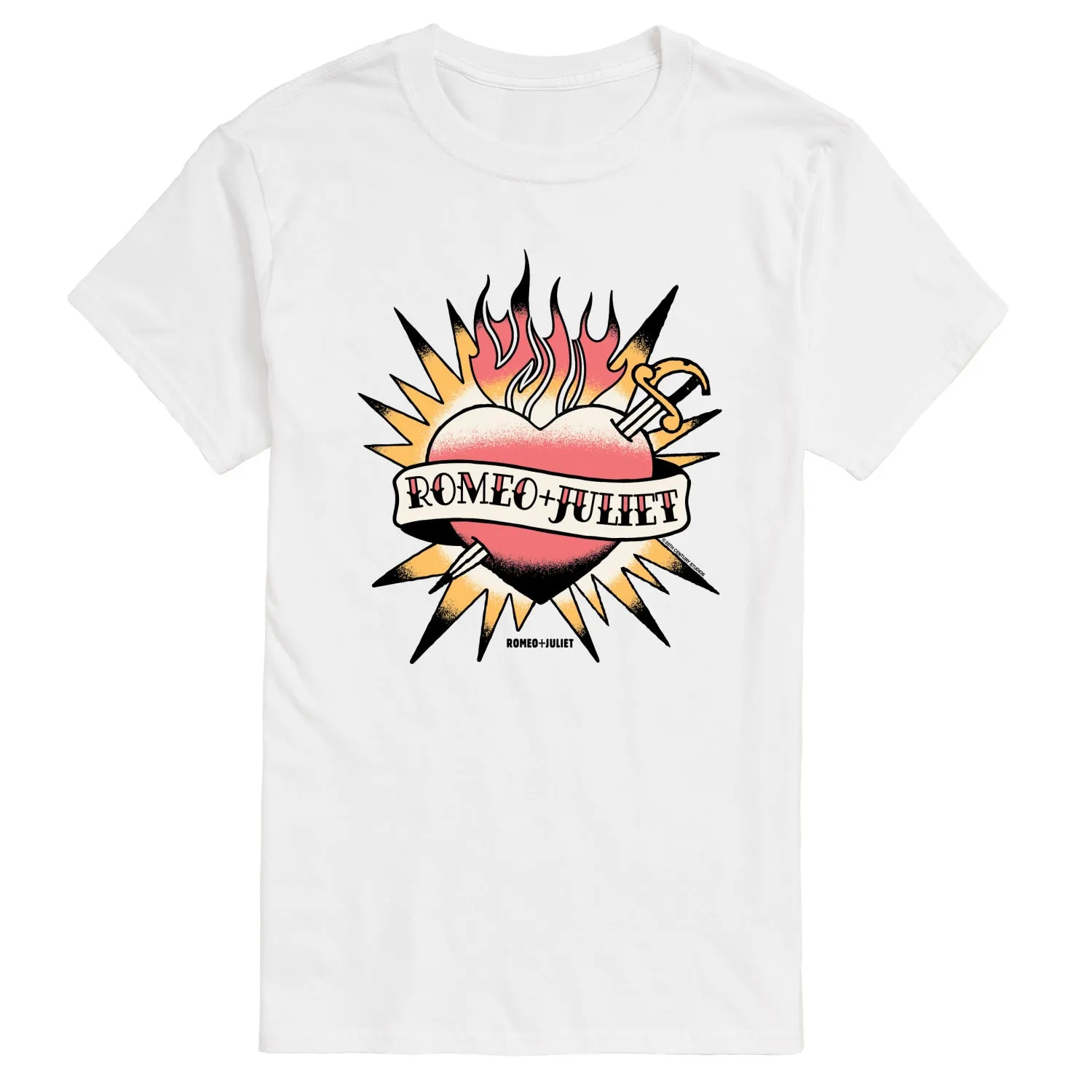 William Shakespeare’s Romeo + Juliet - R+J Tattoo - Men's Short Sleeve Graphic T-Shirt sold by Zulily