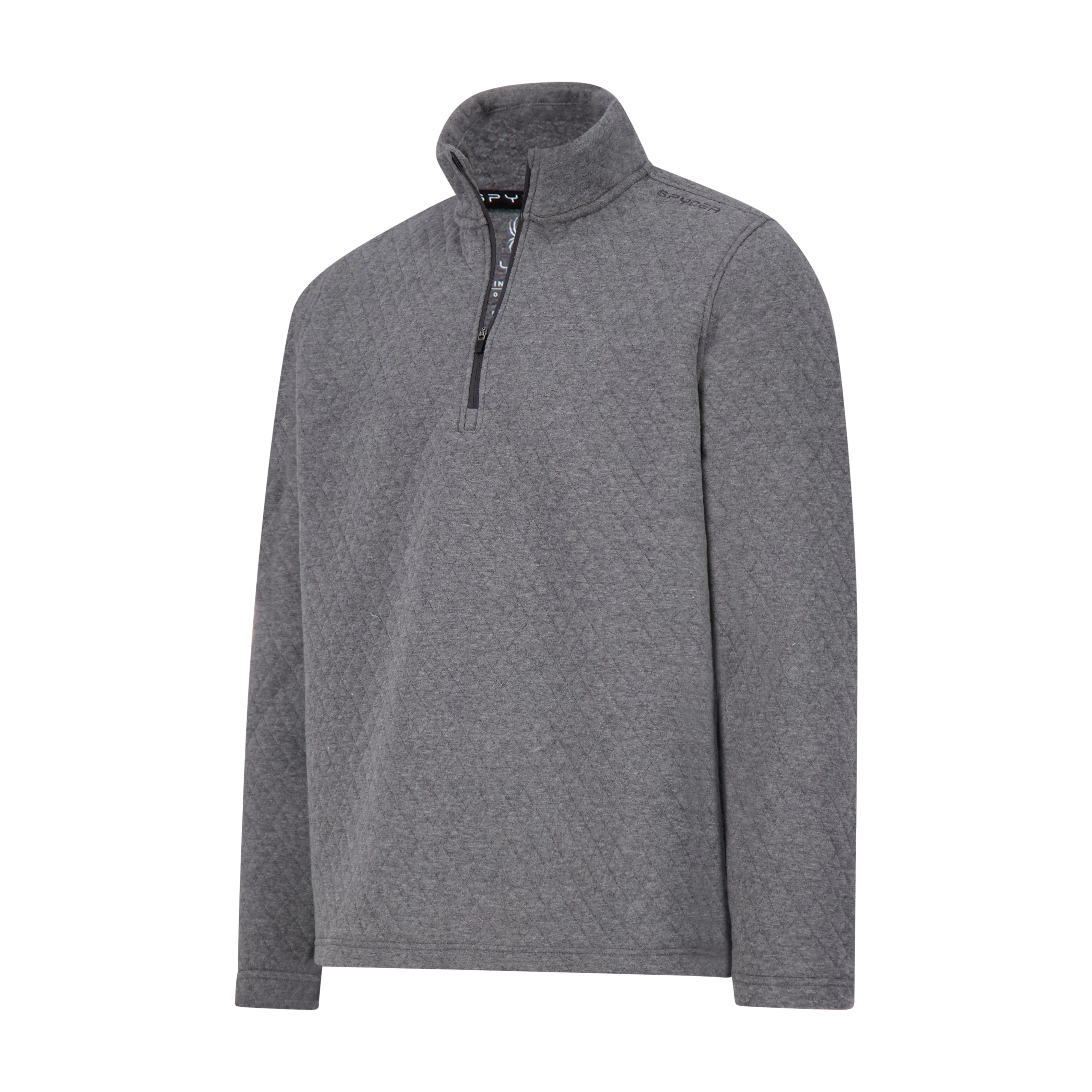Spyder Men's Diamond Quilt Quarter Zip - Grey sold by Zulily product image thumbnail 3