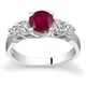 5 Stone Ruby and Diamond Ring sold by Zulily