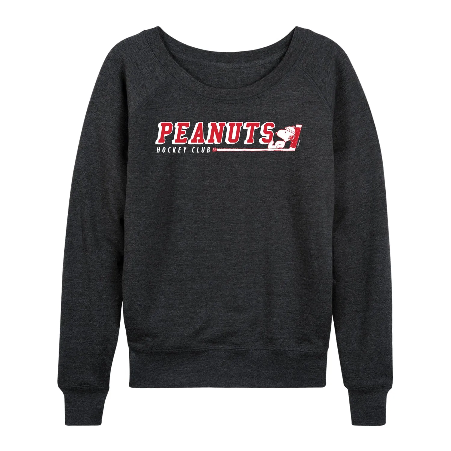 Peanuts - Hockey Club Snoopy - Women's French Terry Long Sleeve Pullover sold by Zulily