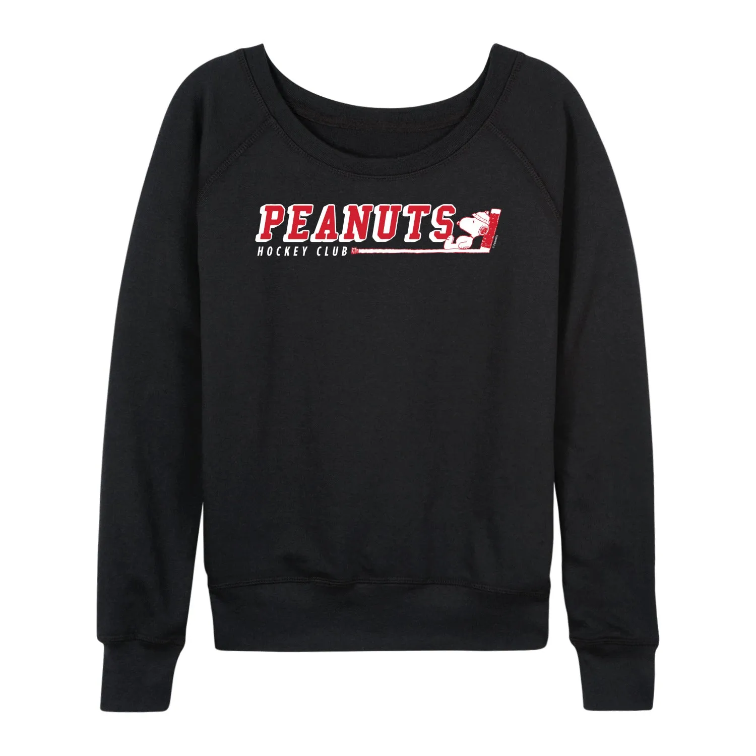 Peanuts - Hockey Club Snoopy - Women's French Terry Long Sleeve Pullover sold by Zulily product image thumbnail 2