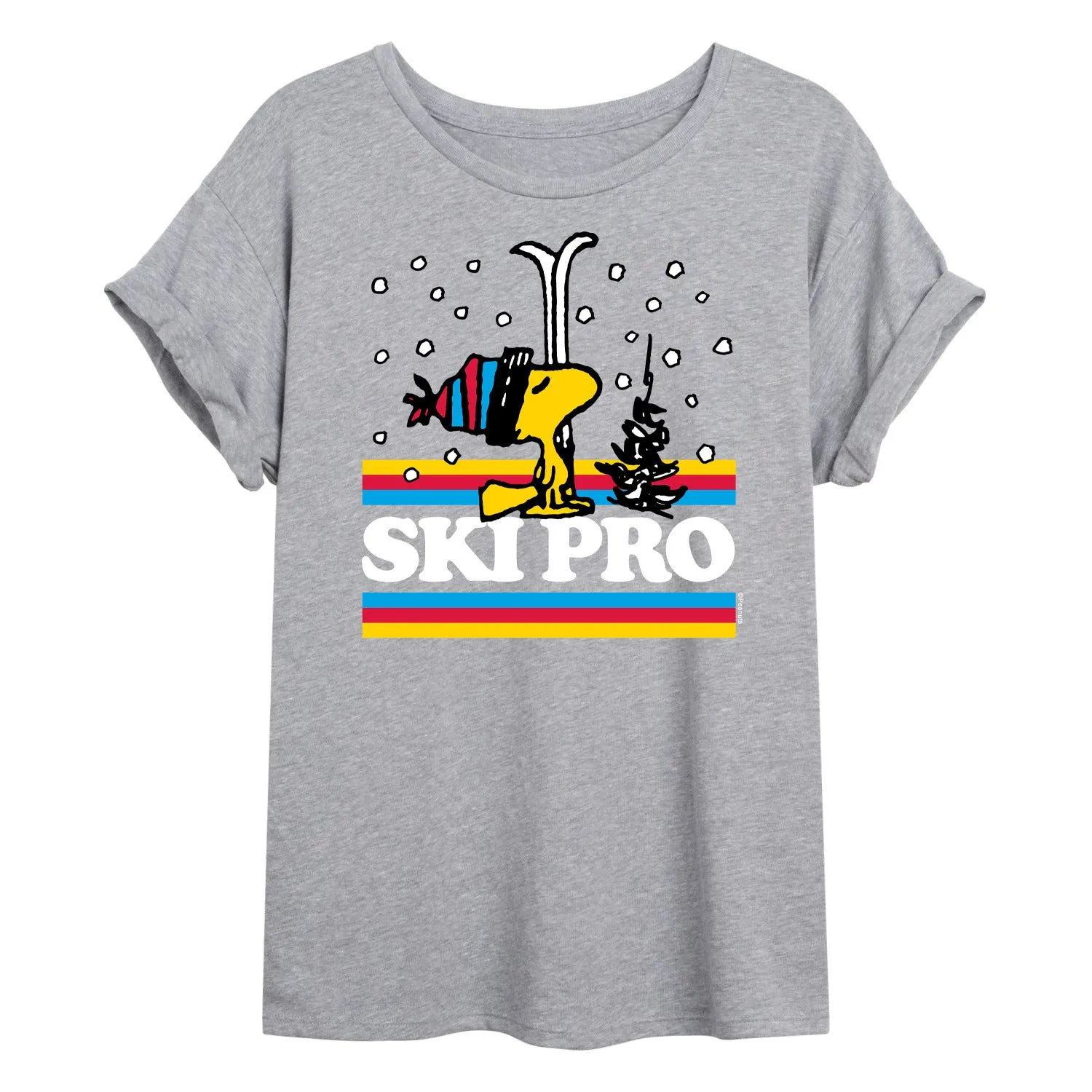Peanuts - Ski Pro - Women's Oversized T-Shirt sold by Zulily product image thumbnail 2