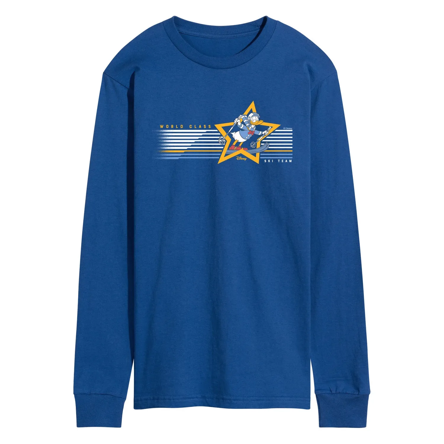 Disney - World Class Ski - Men's Long Sleeve Graphic T-Shirt sold by Zulily