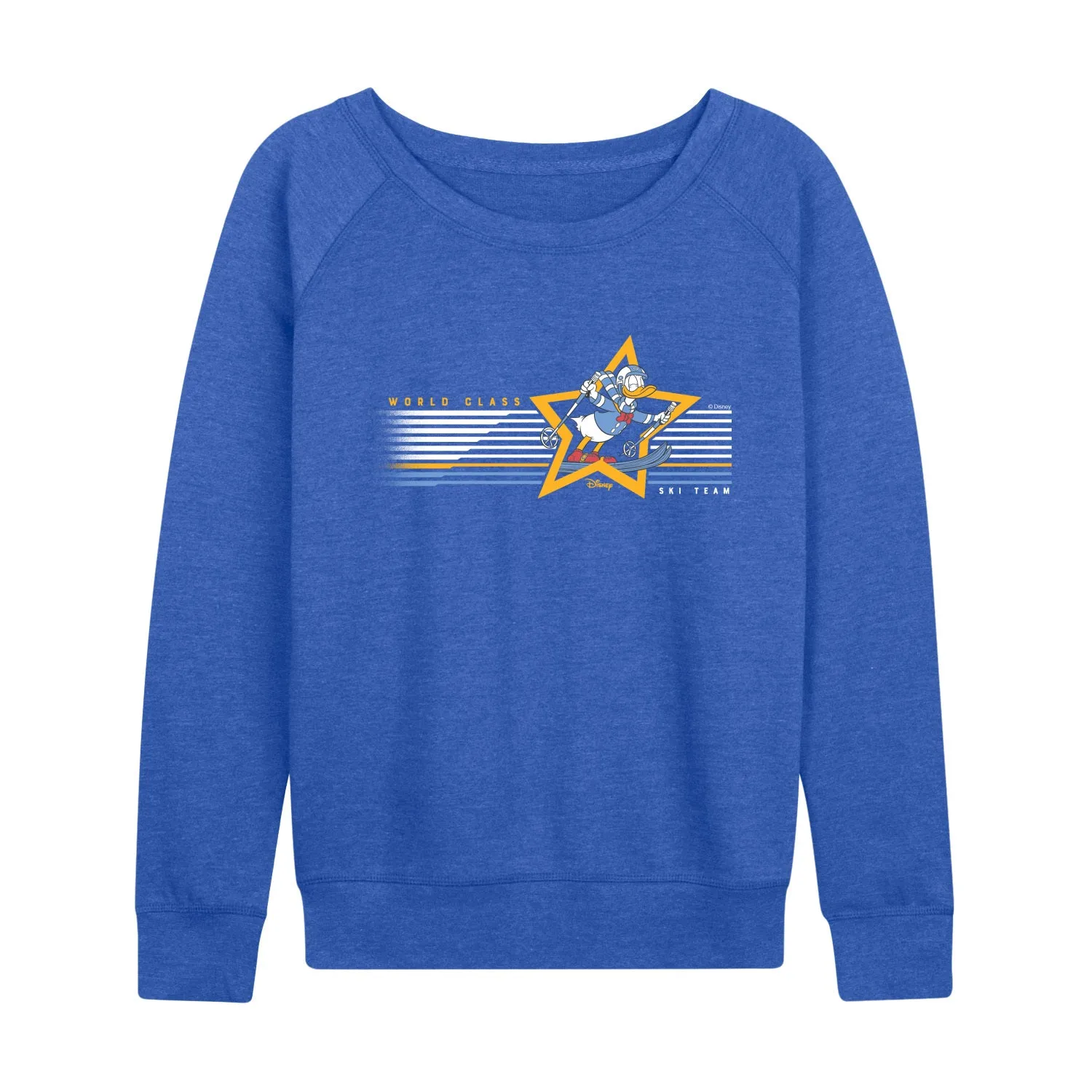 Disney - World Class Ski - Women's French Terry Long Sleeve Pullover sold by Zulily