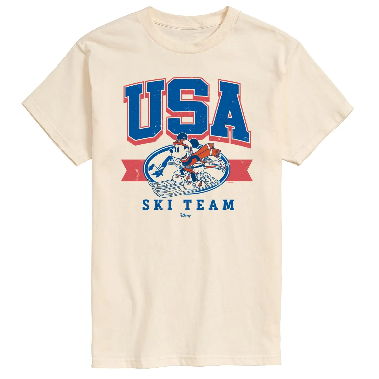 Disney - USA Ski Team - Men's Short Sleeve Graphic T-Shirt sold by Zulily