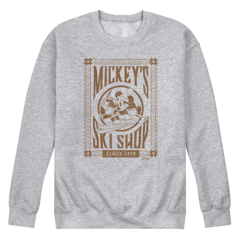 Disney - Mickey's Ski Shop - Men's Crew Fleece Sweatshirt sold by Zulily