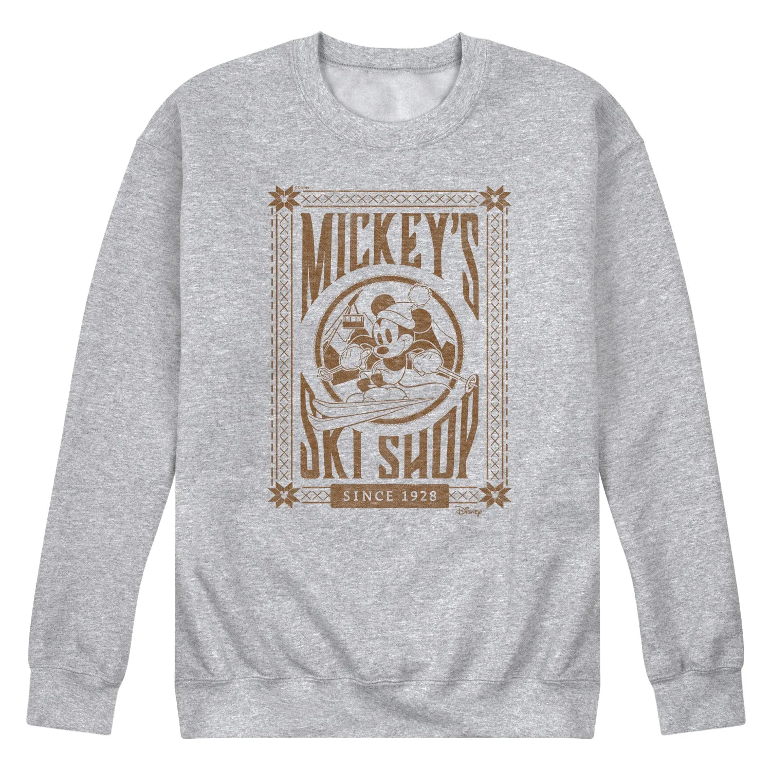 Disney - Mickey's Ski Shop - Men's Crew Fleece Sweatshirt sold by Zulily