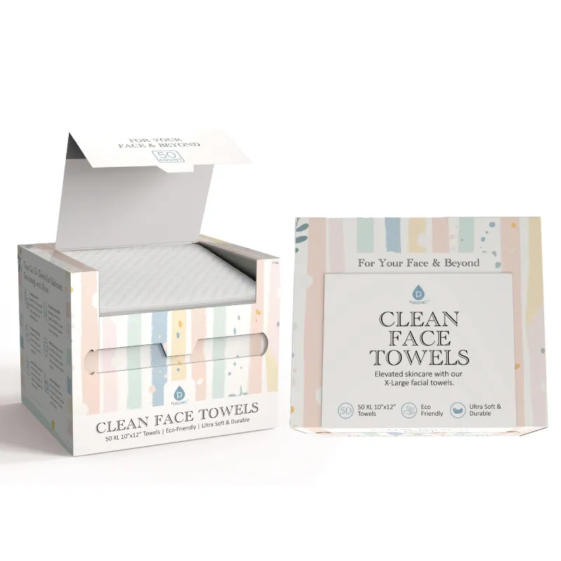 PURSONIC Clean Facial Towels – XL Towels for Sensitive Skin made by Zulily