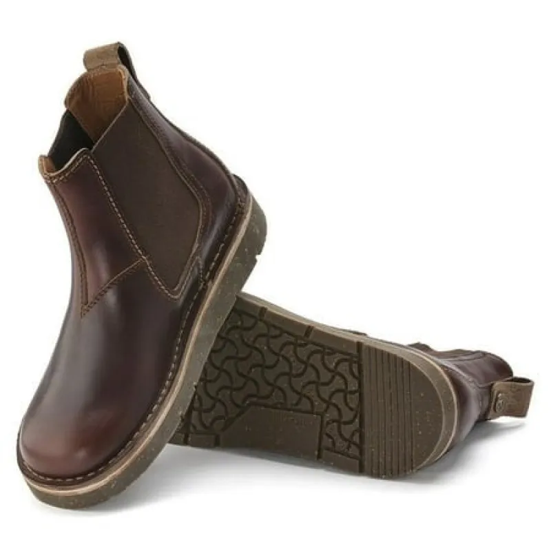 Birkenstock Unisex Birmingham Slip On Mid Natural Leather Roast sold by Zulily