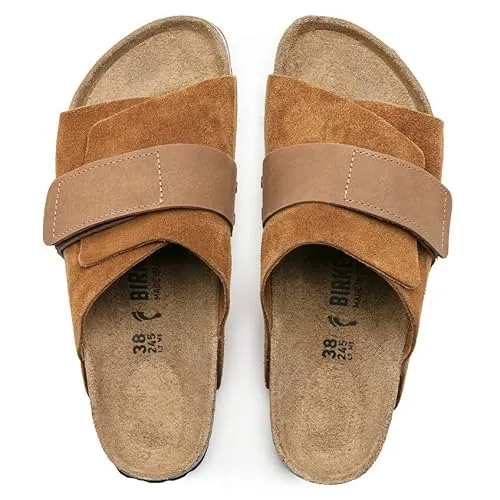Birkenstock Unisex Kyoto Nubuck/Suede Leather Mink sold by Zulily