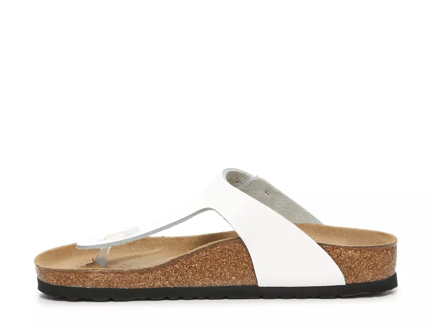 Birkenstock Unisex Gizeh BS Natural Leather Patent White sold by Zulily product image thumbnail 2