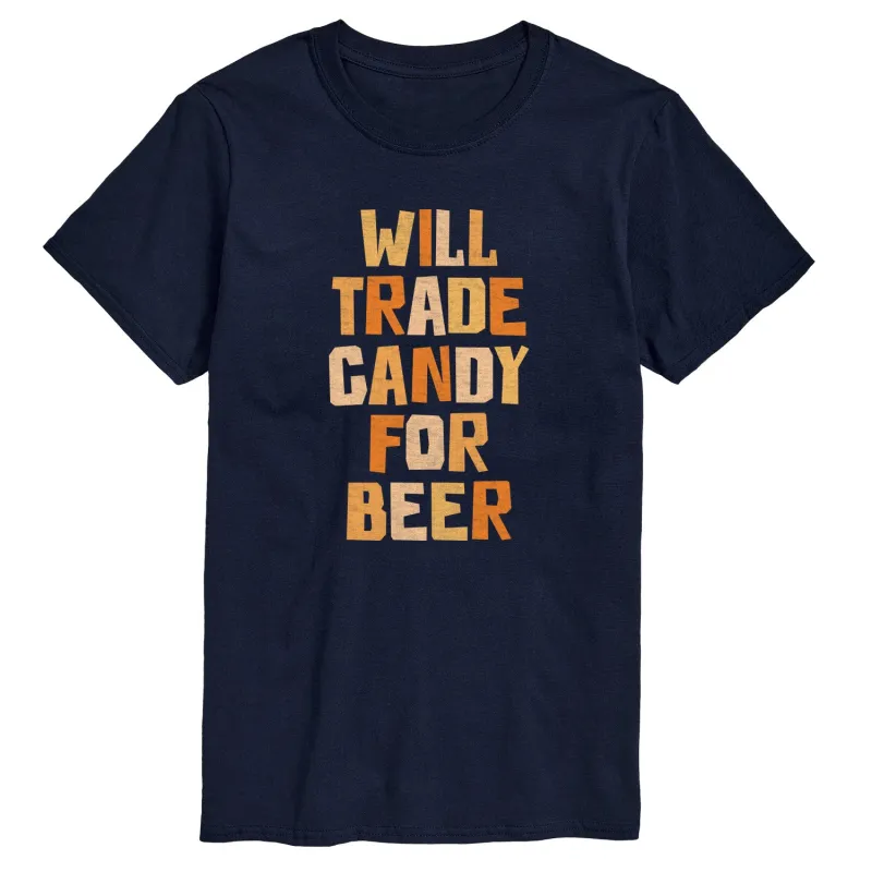 Instant Message - Will Trade Candy For Beer - Men's Short Sleeve Graphic T-Shirt sold by Zulily